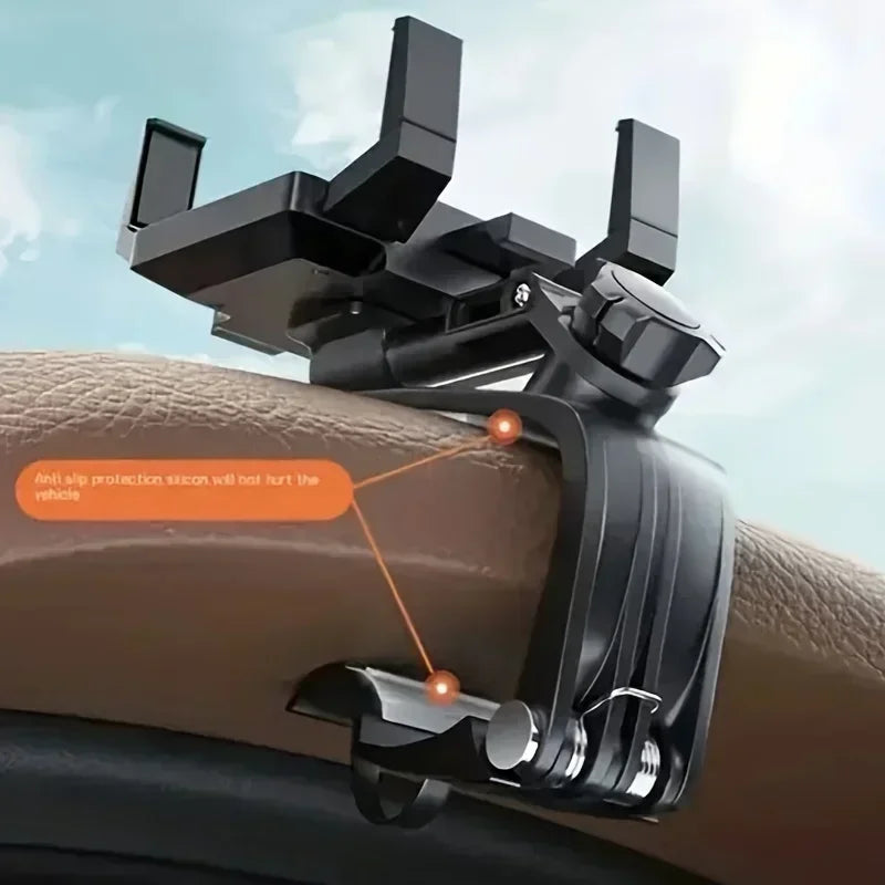 Car Phone Holder Easy Clip Mount Stand Panel Dashboard GPS Navigation Multi-functional Bracket Holder