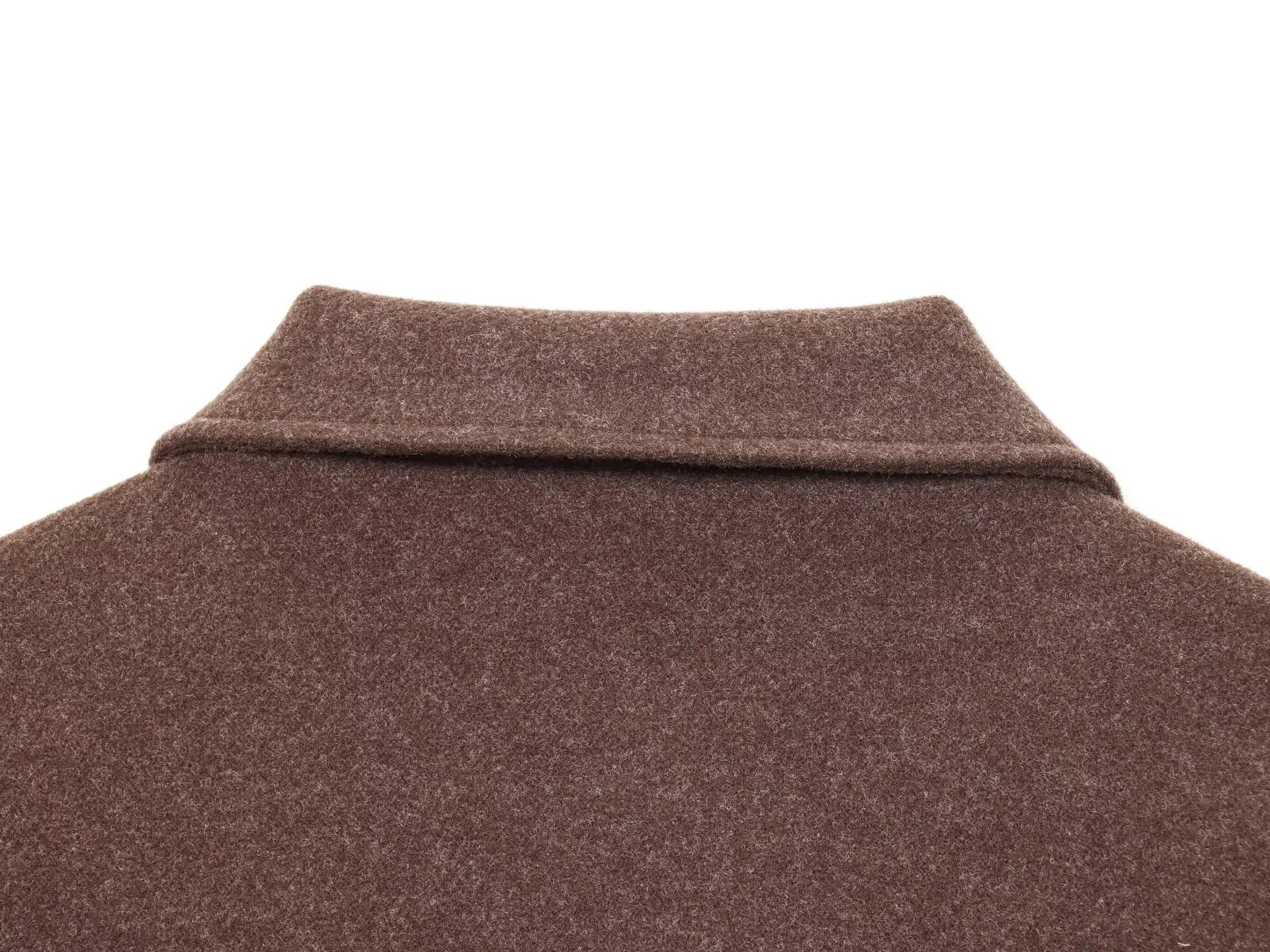 Women's Jacket New Fall Brown Long Sleeve Lapel Woolen Jacket Texture Jacket Casual Fashion Personality Versatile