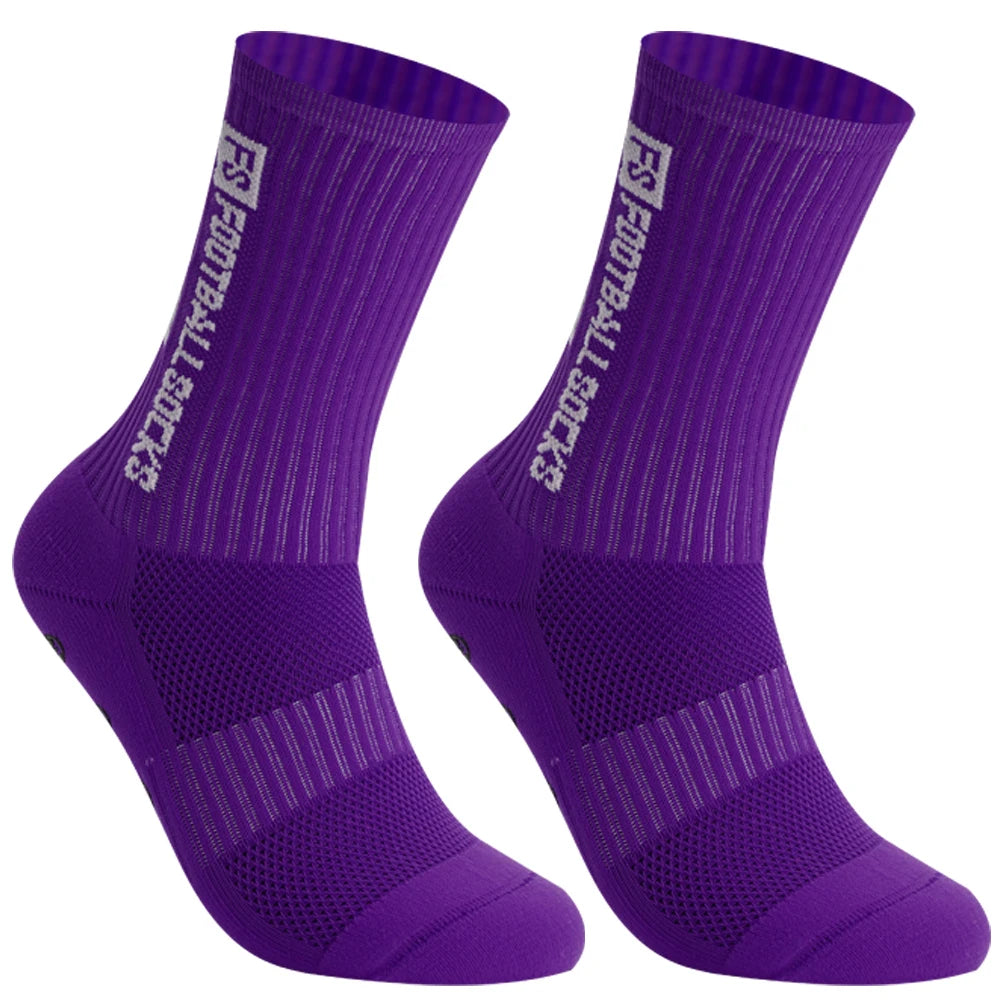 Men Women Sports FS Football Socks Silicone Non-Slip Grip Soccer Socks calcetas antideslizantes de futbol