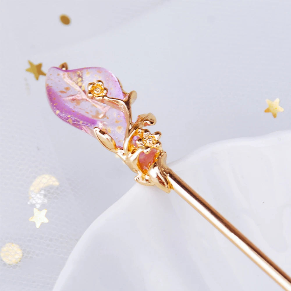 Female Women Hanfu Accessories Rhinestone Chinese Style Metal Hair Accessories Hair Chopsticks Hair Stick Metal Hairpin