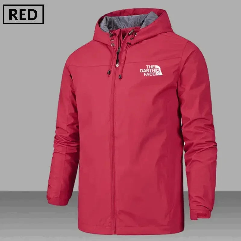 2025 Men's waterproof jacket, camouflage bomber coat with hood, high-quality windproof jacket, a genuine man's jacket