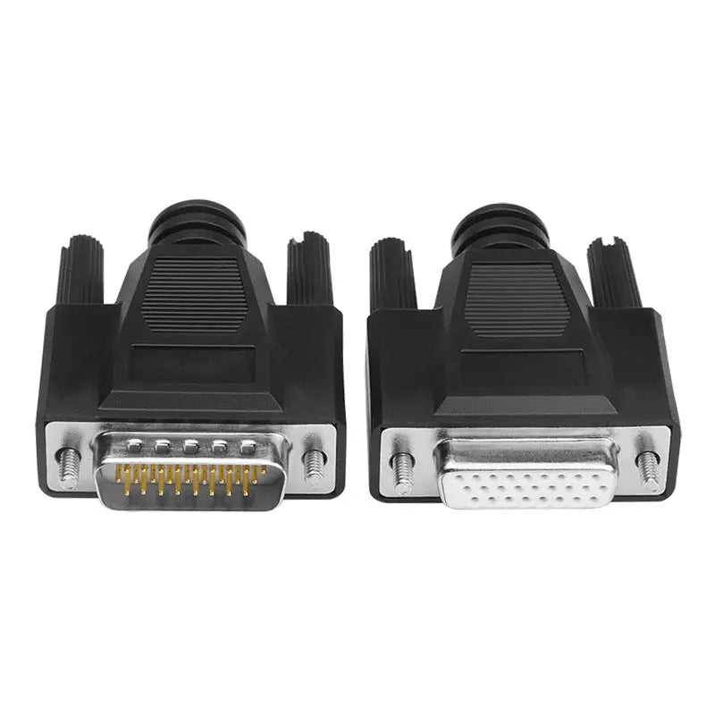 1pc DB26 Soldering Connector D-SUB HDB26 3 Rows of 26 Pin Plug DB26 Black Male Female Welding Wire Type Connectors