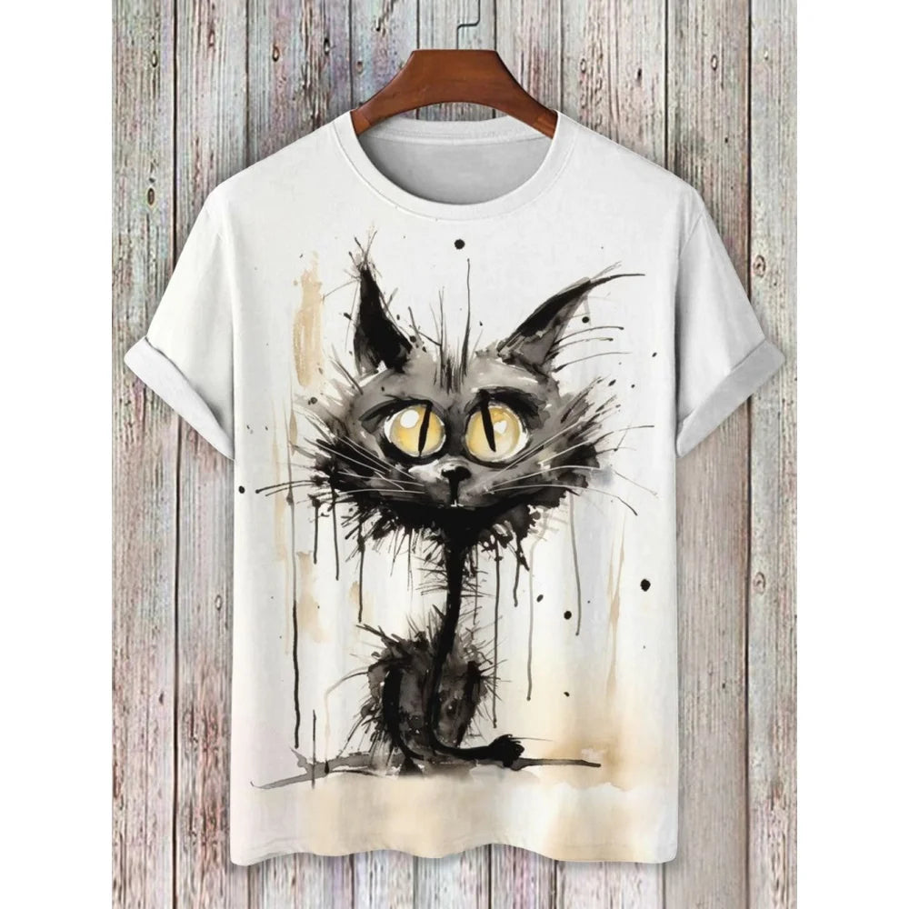 Cartoon Men's T-Shirt Casual Fashion 3d Print Short Sleeved Summer T-Shirt For Men Clothing Street Breathable T Shirt Top Tee