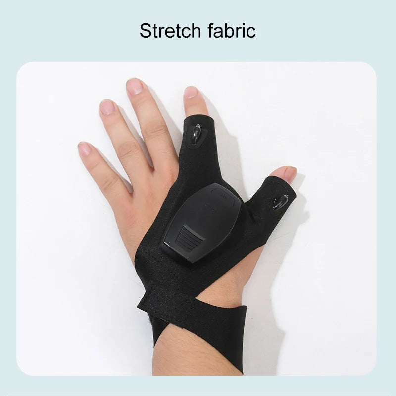 Rechargeable Led Flashlight Glove Gift for Dad Boyfriend Husband Lights Car Guy Cool Gadgets Tools for Fishing Camping Repair