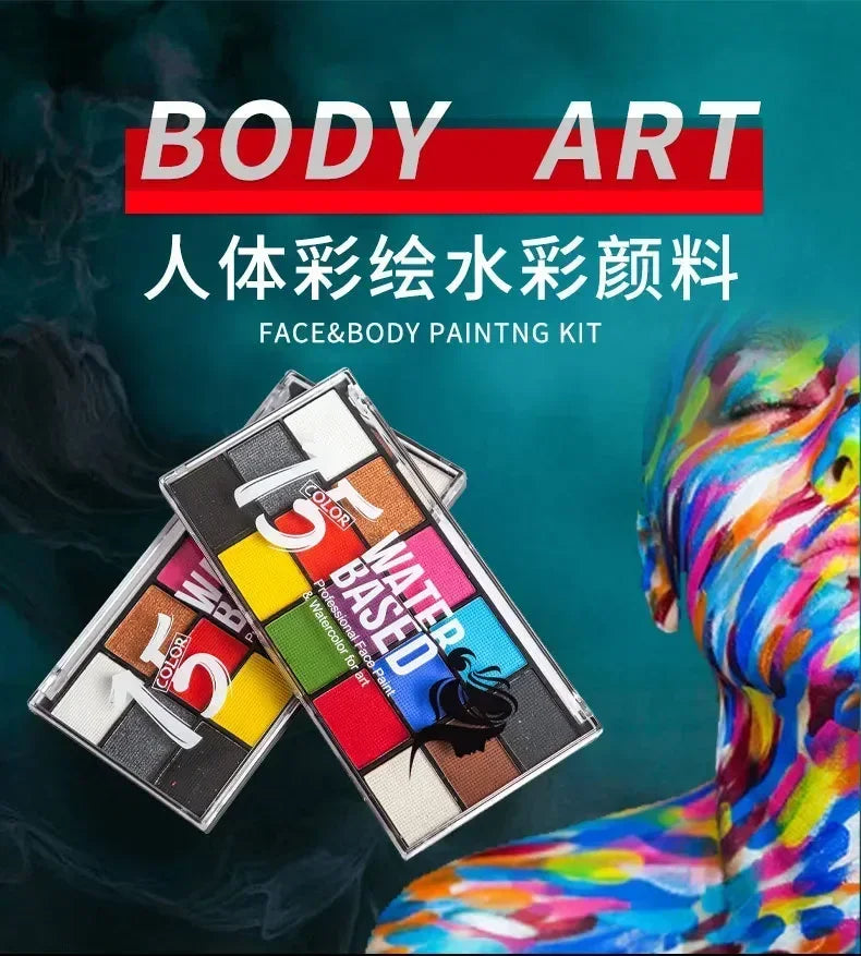 42 Color Eye Shadow Palette Face Body Painting Make Up Easy To Clean Makeup Body Paint Festival Halloween Body Paint Wholesale