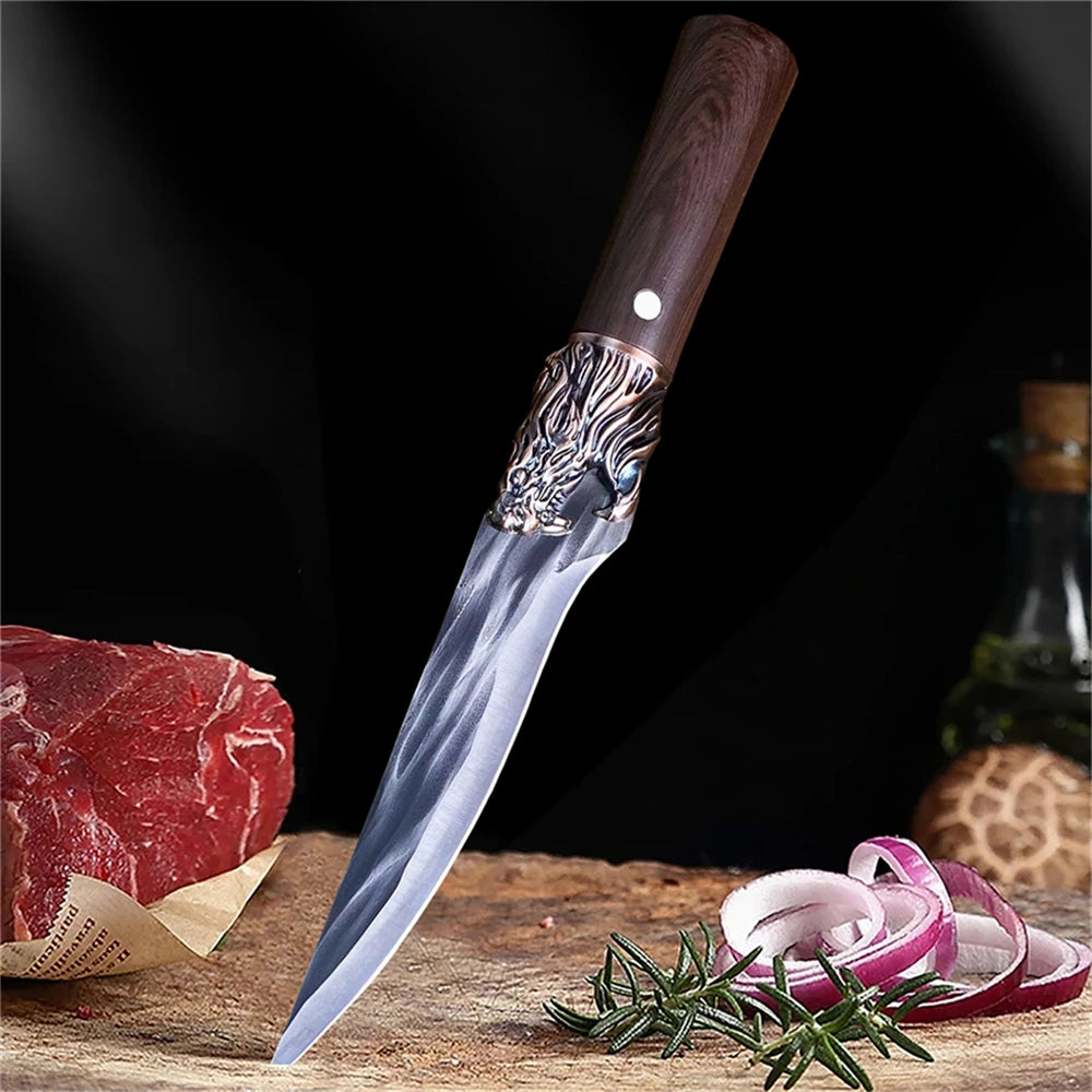 Forged Boning Knife Kitchen Knife Stainless Steel Household Vegetable Meat Cleaver Slicing Knife Cooking Knife Kitchen Tools