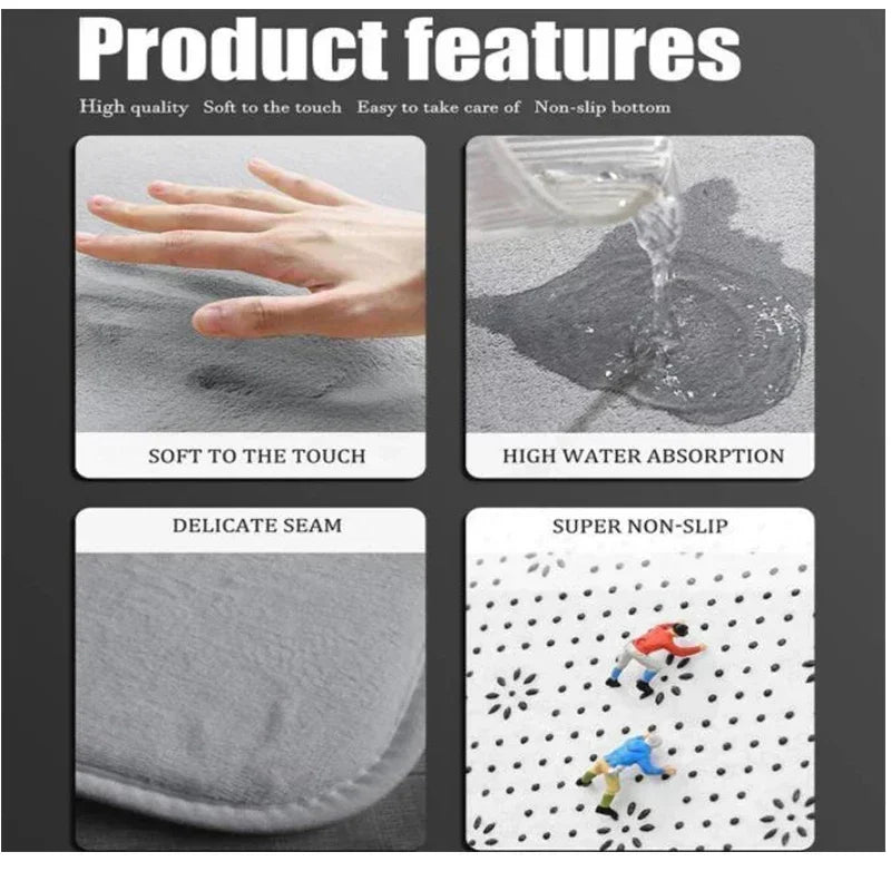 Halloween Day of The Dead Decorative Rug, Durable Home Decor Festive Atmosphere Entrance Door Mat Kitchen Mat