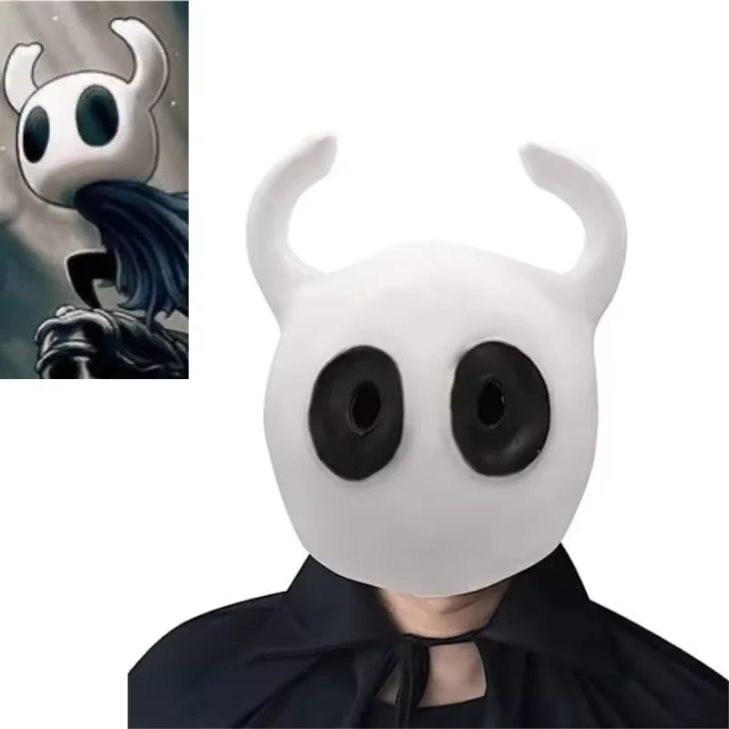 Halloween  Prop Hollow Knight Mask Game Cosplay Latex Helmet Halloween Novelty Lovely Costume Dress Up Adventure Funny Toy Gift