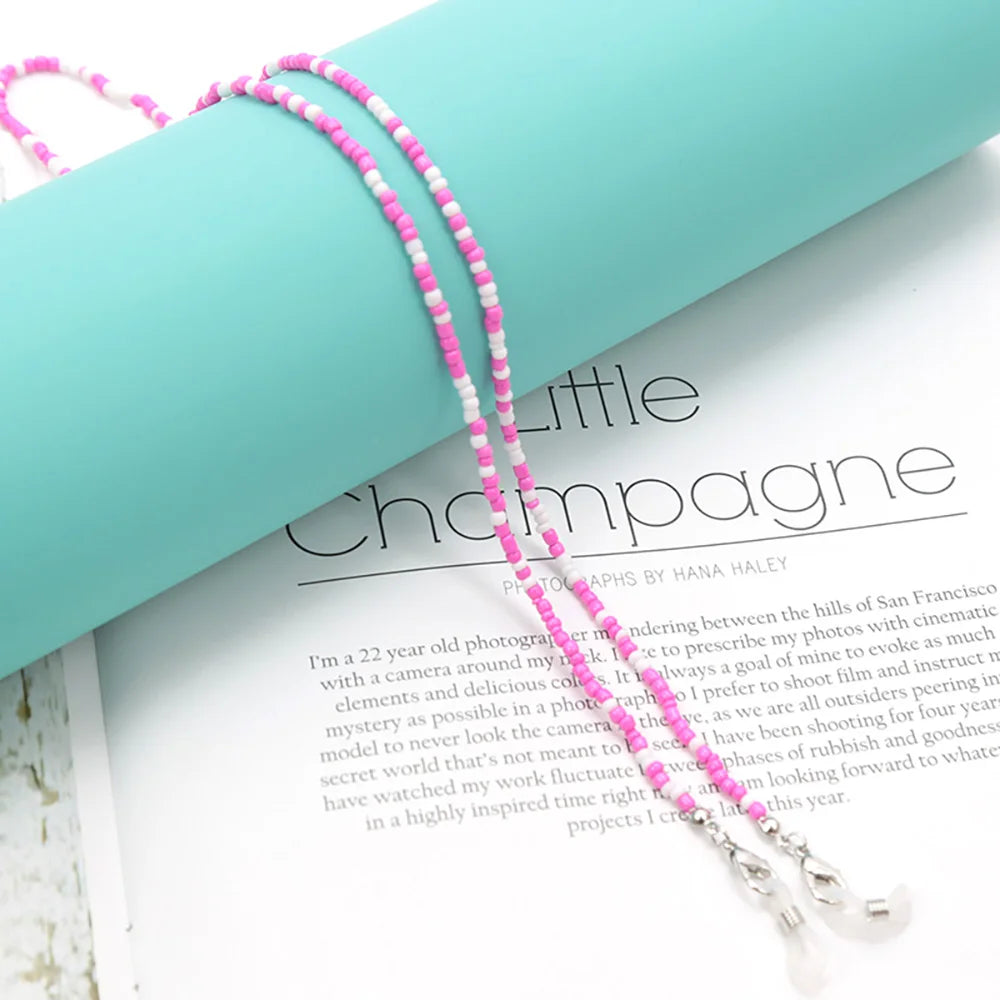 New Fashion Women Reading Glasses Chain Retro Beads Eyeglass Sunglasses Spectacle Cord Neck Strap String Mask Chain Eye Wear