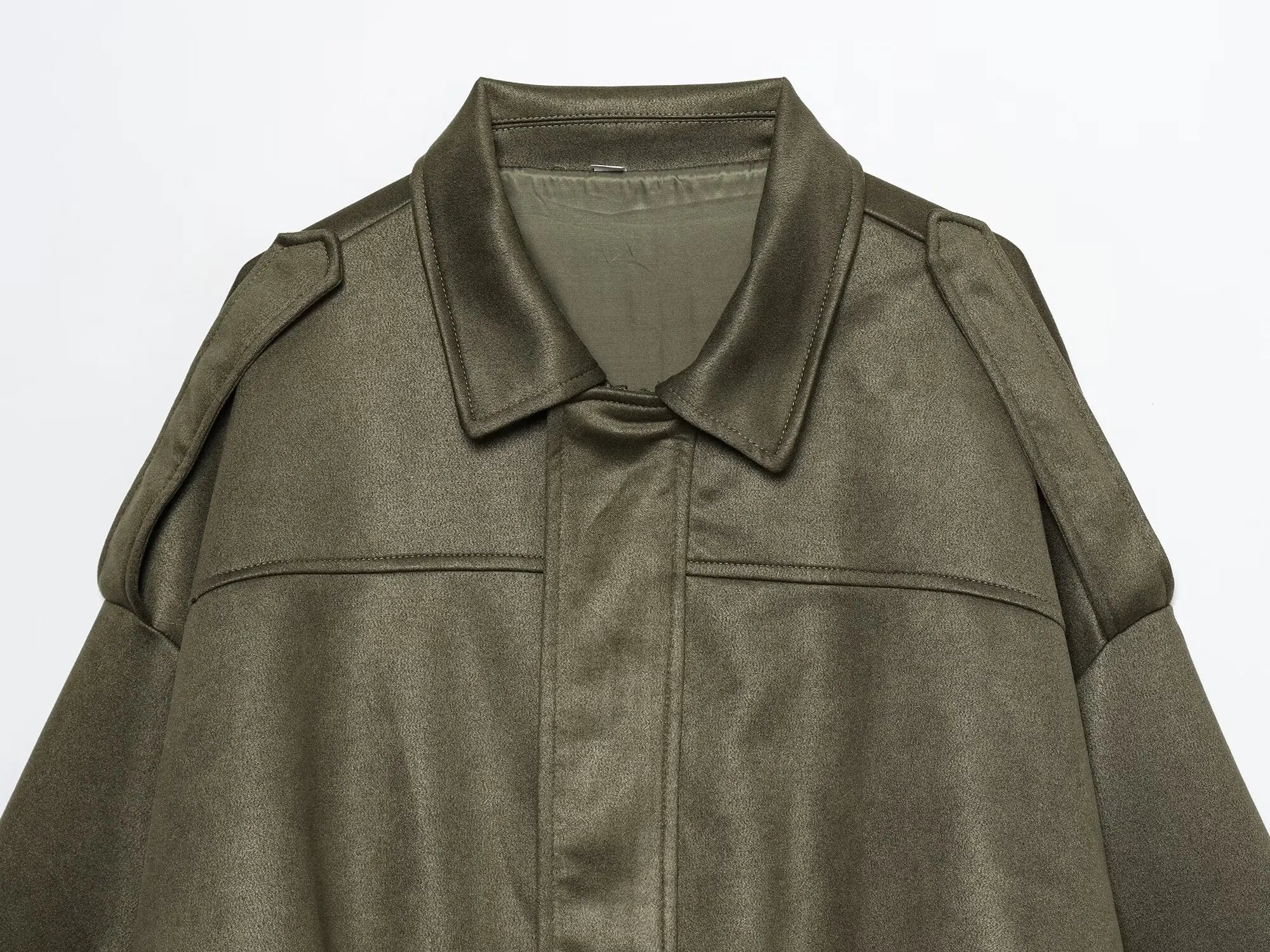 Women's Fashion Jacket Chic Street Fashion Coat: Elegant Women's Autumn Jacket with Loose Bat Sleeves for Youth