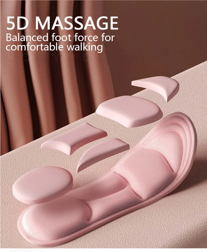 5D Massage Memory Foam Insoles For Shoes Sole Breathable Cushion Sport Running Insoles For Feet Orthopedic Insoles