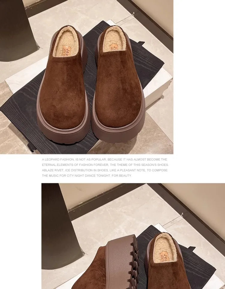 Shoes Woman 2025 House Slippers Platform Pantofle Cover Toe Winter Footwear New Slides Female Shoes Womens Slippers Outdoor Plat