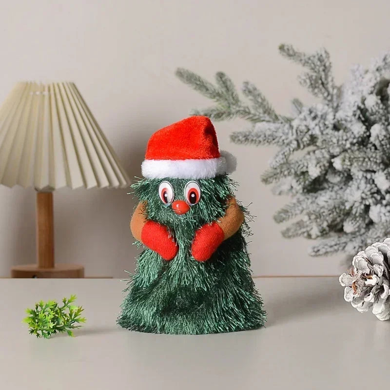Dancing and Singing Christmas Tree Toys Kids Cute Green Plush Toys Creative Music Electric Plush Doll Home Decor Christmas Gifts