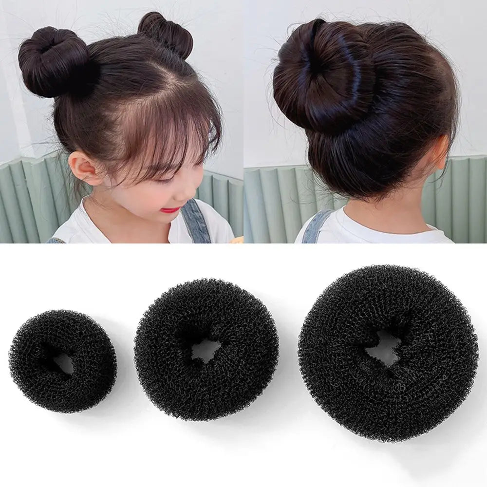 Head Hair Accessories Female Easy Big Ring Bird's Nest Bun Maker Women Hair Ring Korean Style Ponytail Holder Hairstyle Tools
