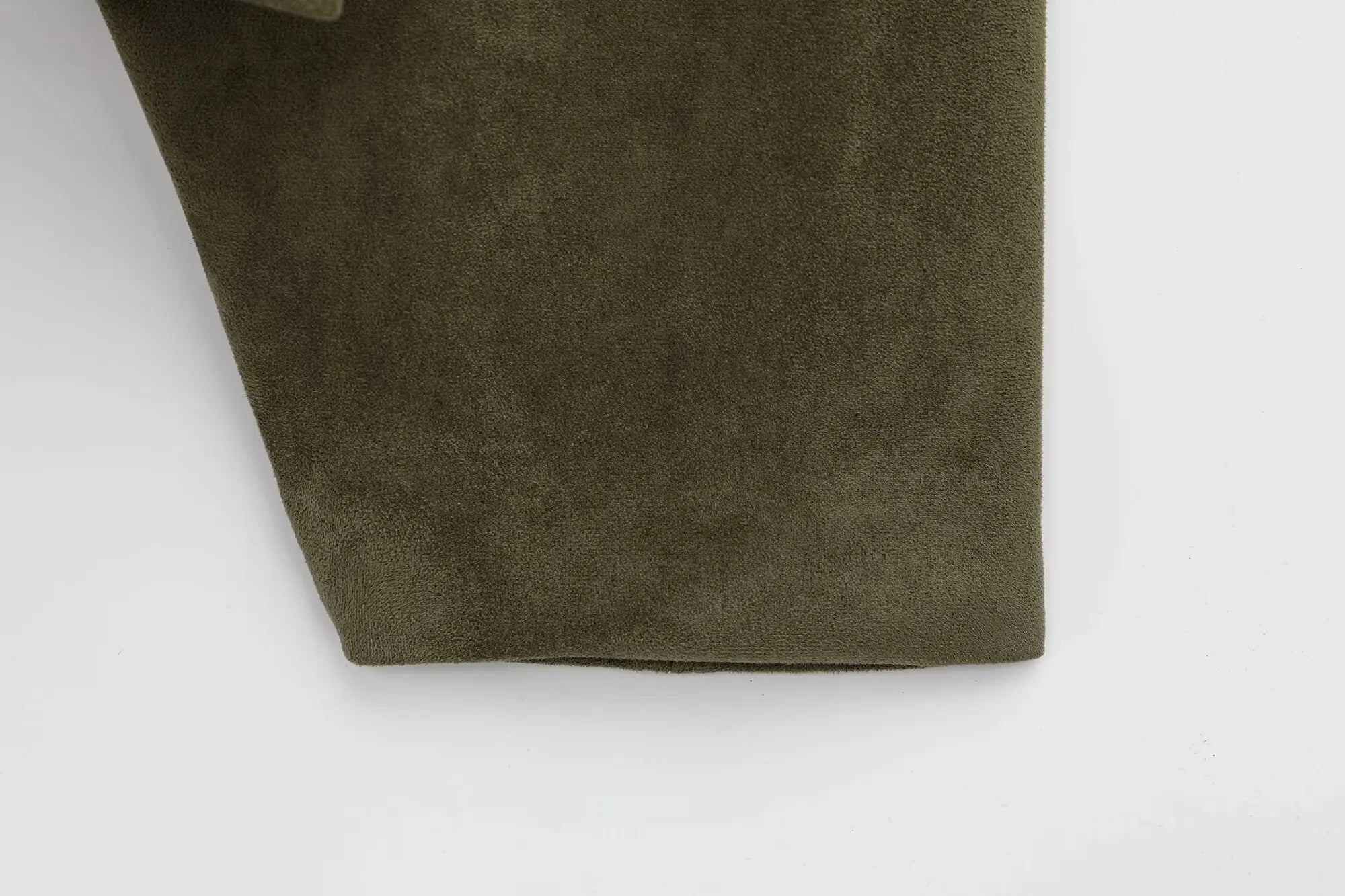 HH Women Brown Green Suede Jacket Loose Casual Bomber Coat Lapel Zipper Long Sleeve Jackets Vintage Lady Motorcycle Outwears