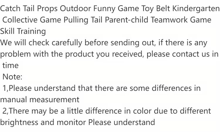 Children Outdoor Funny Game Toy Belt For Kindergarten Kids Catching Tail Training Equipment Teamwork Game Toys for Children