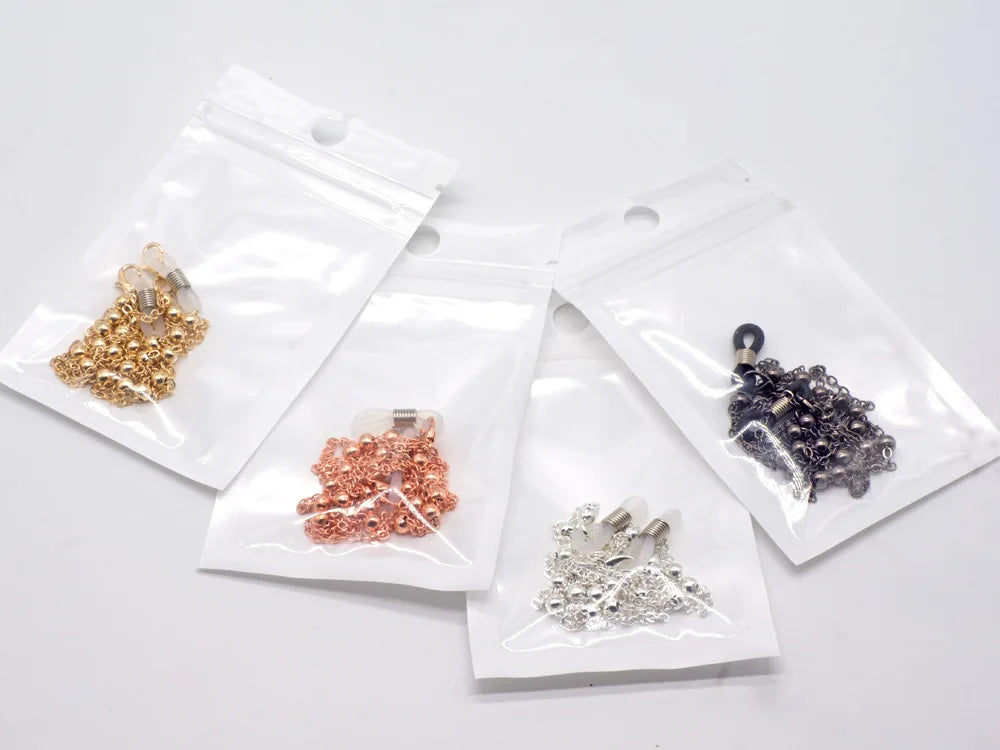 Fashion Metal Men women Eyeglass Chains Sunglasses Reading Beaded Glasses Chain Eyewears Cord Strap Rope female glasses chain