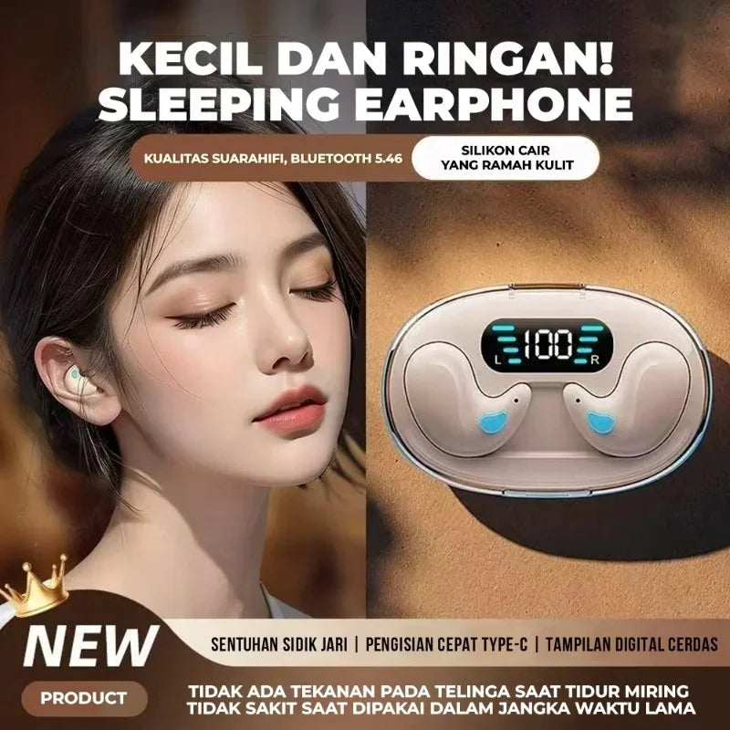 Wireless Headphones Bluetooth Earphones Bass Noise Reduction Hi-fi Music Wireless Earphones with Digital Power Display