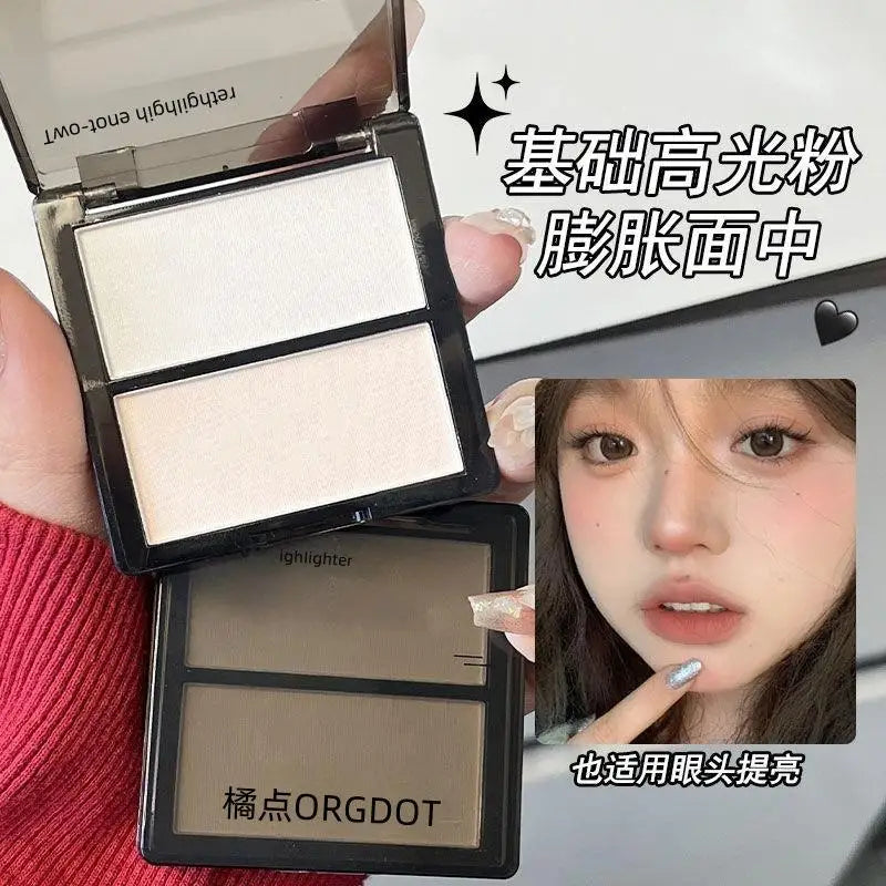 Face Contour and Highlight Palette 2 Tones Face Contouring Makeup Contour Palette for Mature Skin powder Foundation Concealer