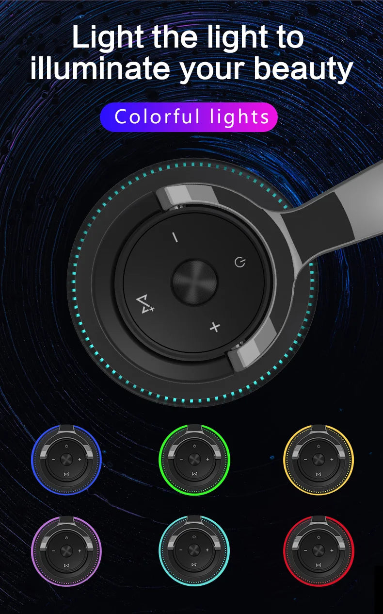 Bluetooth Headphone Wireless Earphone H2 Max Headsets Foldable Shock Bass Stereo Earbuds Support TF FM For Xiaomi iPhone Airpids