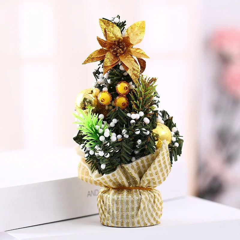 Christmas Tree Christmas Decoration 2026 Home Bedroom Desktop Ornaments Artificial Small Christmas Tree New Year Children Gift