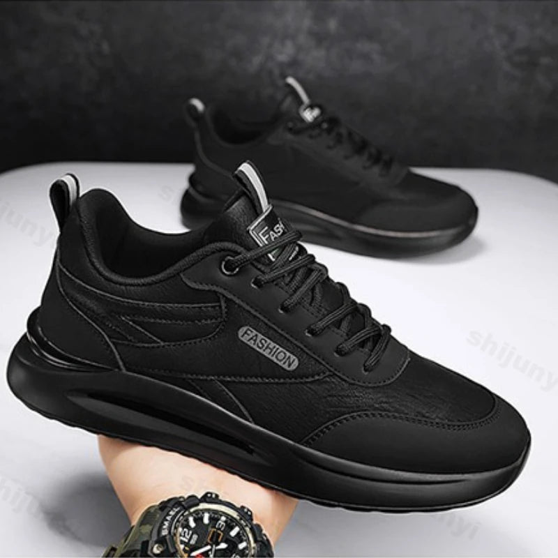 Men's Sneakers 2025 Spring Autumn New Waterproof Non Slip Wear-resistant Work Shoes Outdoor Fashion Lace Up Vintage Casual Shoes