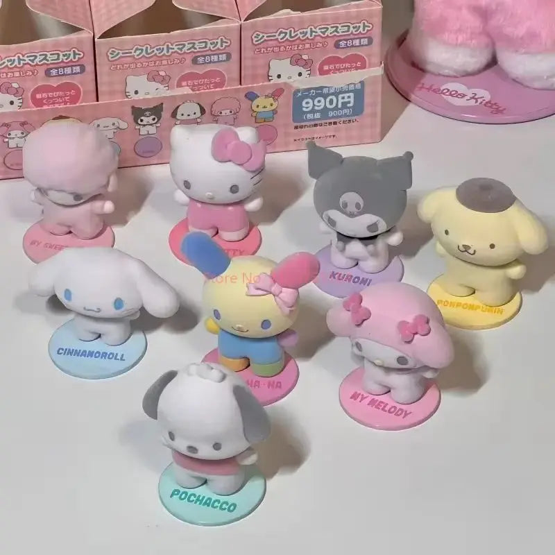 High Quality Blind Box Toy Kitty Kuromi Cinnamoroll Magnetic Suction Doll Ornaments New Products Girl Desktop Toys Gifts