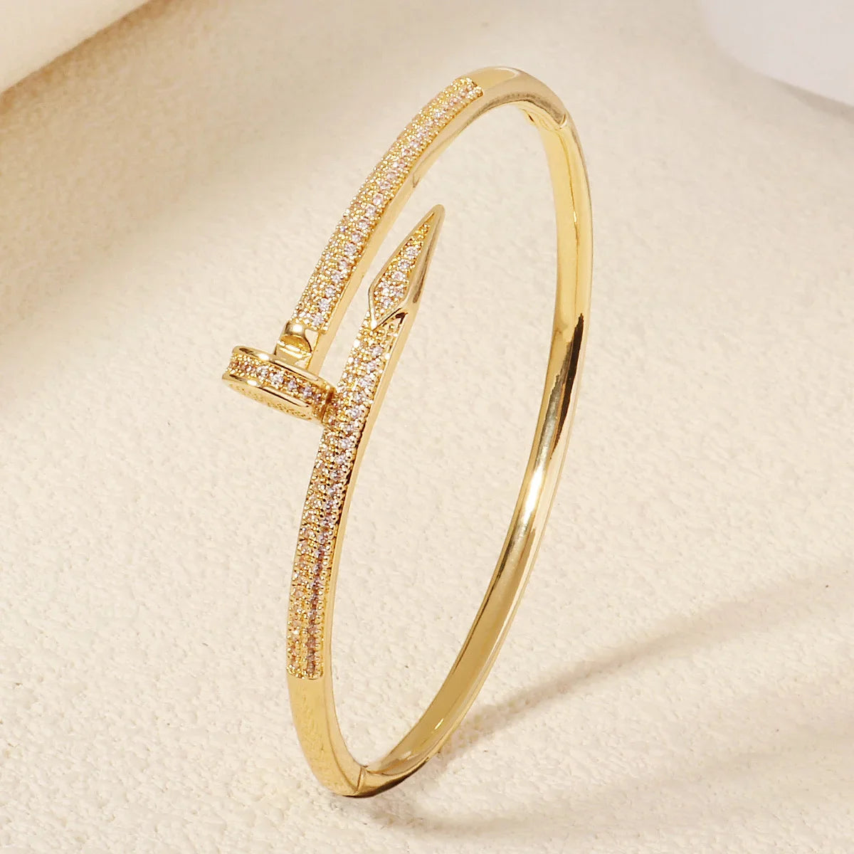 Female Jewelry Nail Bracelets Trendy Bracelet Zircon Screw Bracelet For Women Everyday Party Festive Jewelry As Gifts