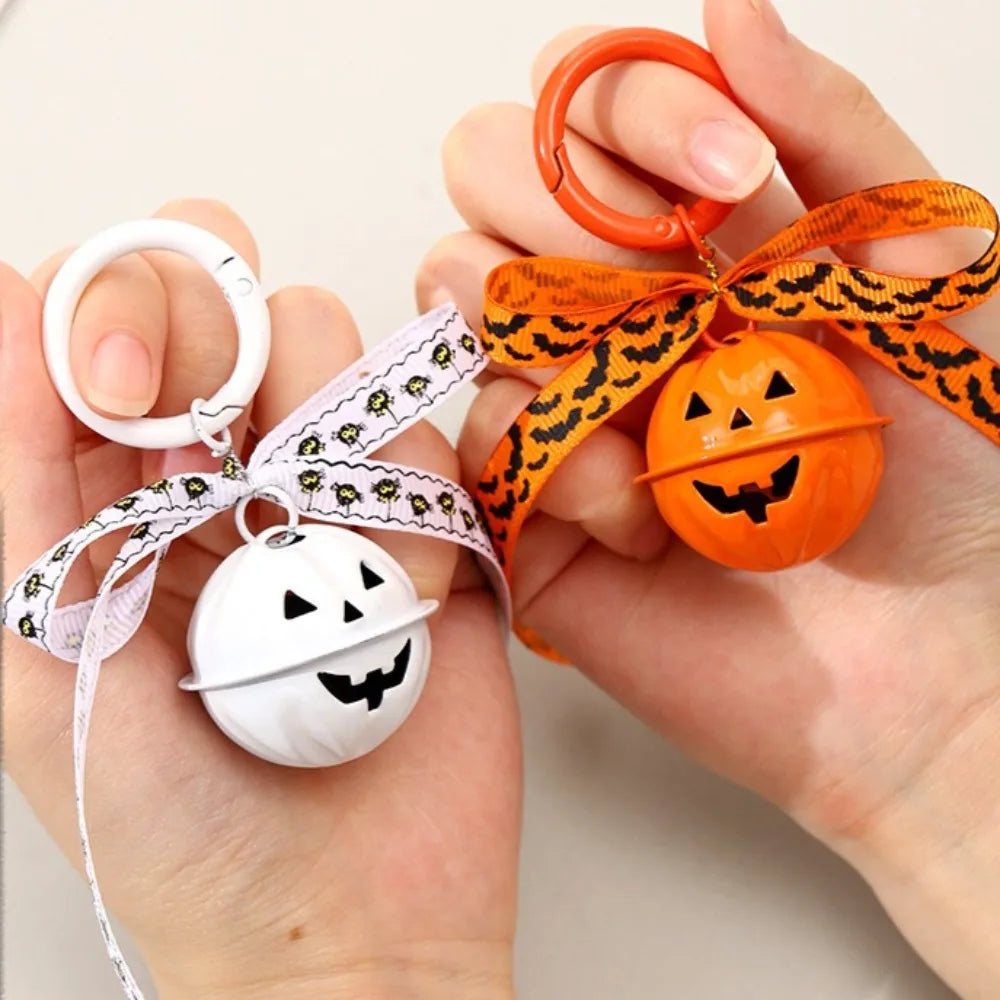 Halloween Pumpkin Bell Pendant Cute Spooky Charm For Keychains & Bags Perfect Party Favors & Holiday Decor