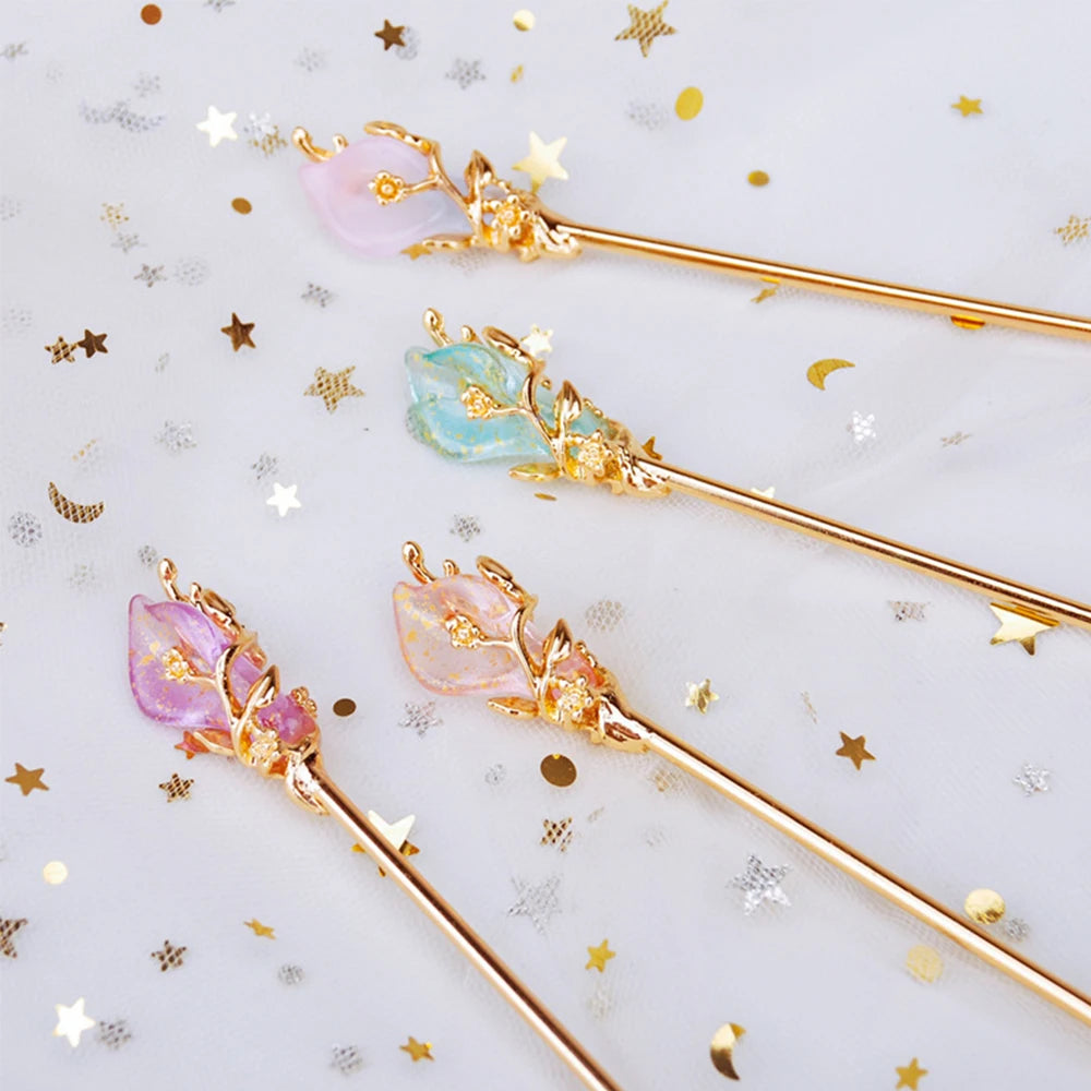 Female Women Hanfu Accessories Rhinestone Chinese Style Metal Hair Accessories Hair Chopsticks Hair Stick Metal Hairpin