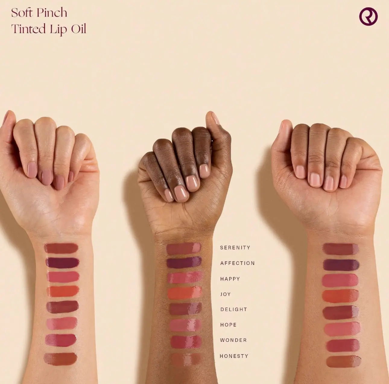 Rare Beauty Soft Pinch Tinted Lip Oil Stain Lip Gloss Delight Hope Happy Wonder Liquid Blush Makeup Cosmetics Face Eye Blusher