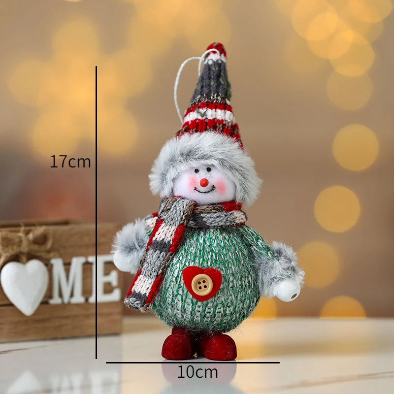 New Year 2022 Christmas Tree Decorations Cute Dolls Pendant Navidad 2021 Home Decor Christmas Tree Ornaments Xmas Gift