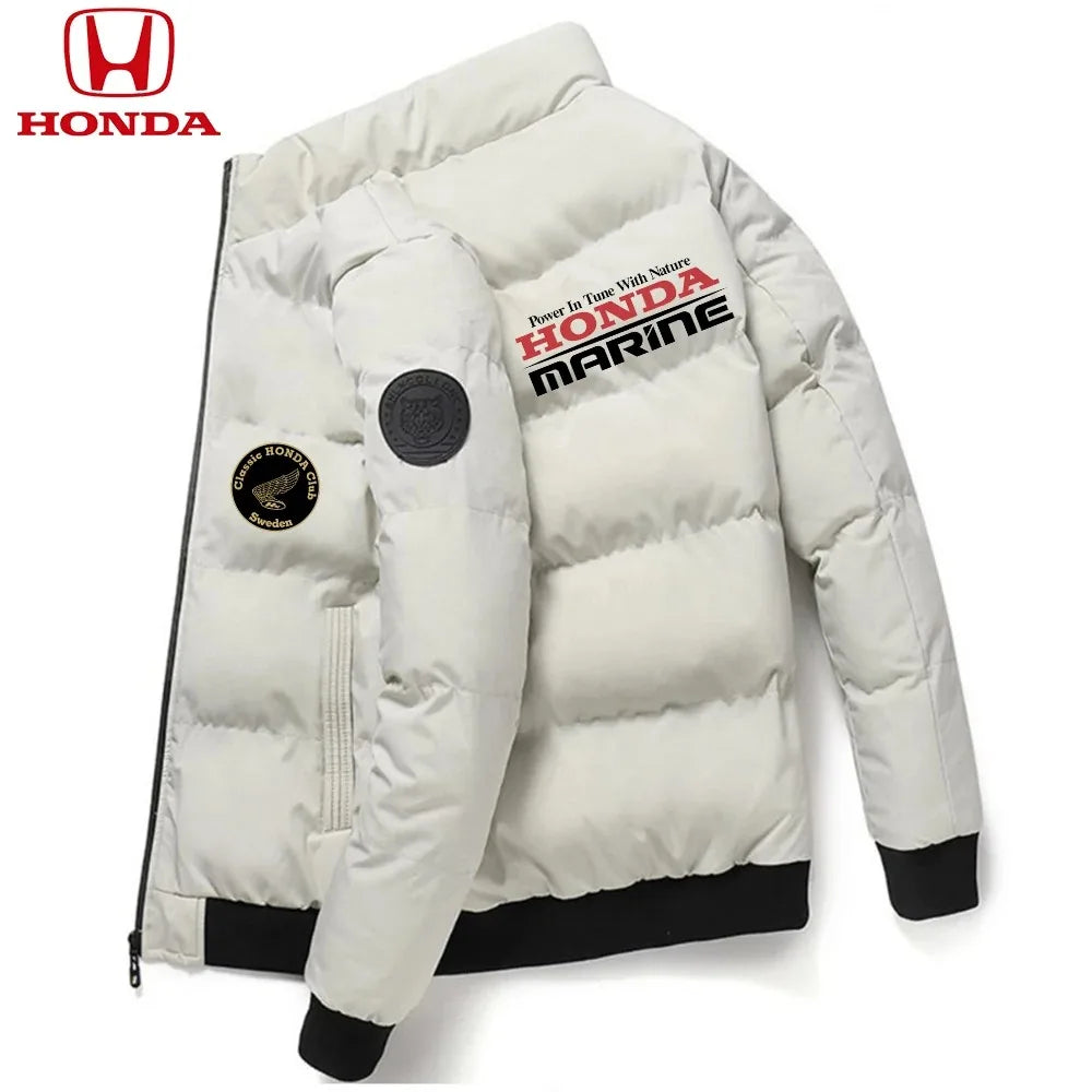 Honda Men Down Jackets Parker Coat Parker Jacket 2025 New Thick Warm Winter Men's Puffer Casual Cold and Waterproof Clothing