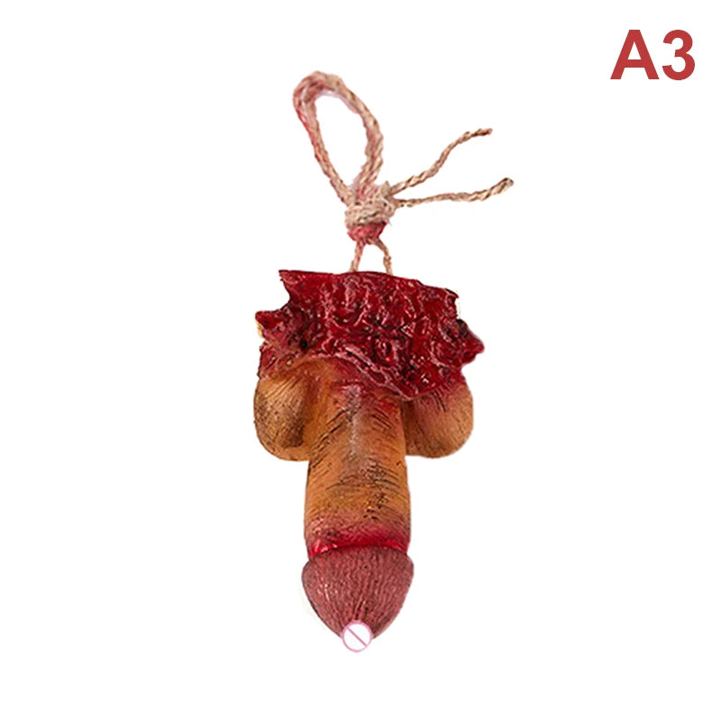 Halloween Party Ornament Horror Props Bloody Hand Fake Scary Finger Eyes Foot Brain Cock Dick Heart Organ Decor