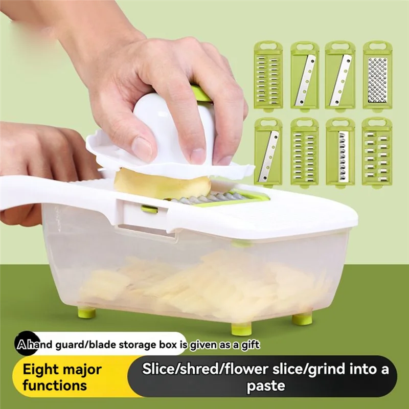 KYCOR-Kitchen Grater Multifunctional Vegetable Grater With Container Home Kitchen Slicer Potato Grater Cheese Grinder