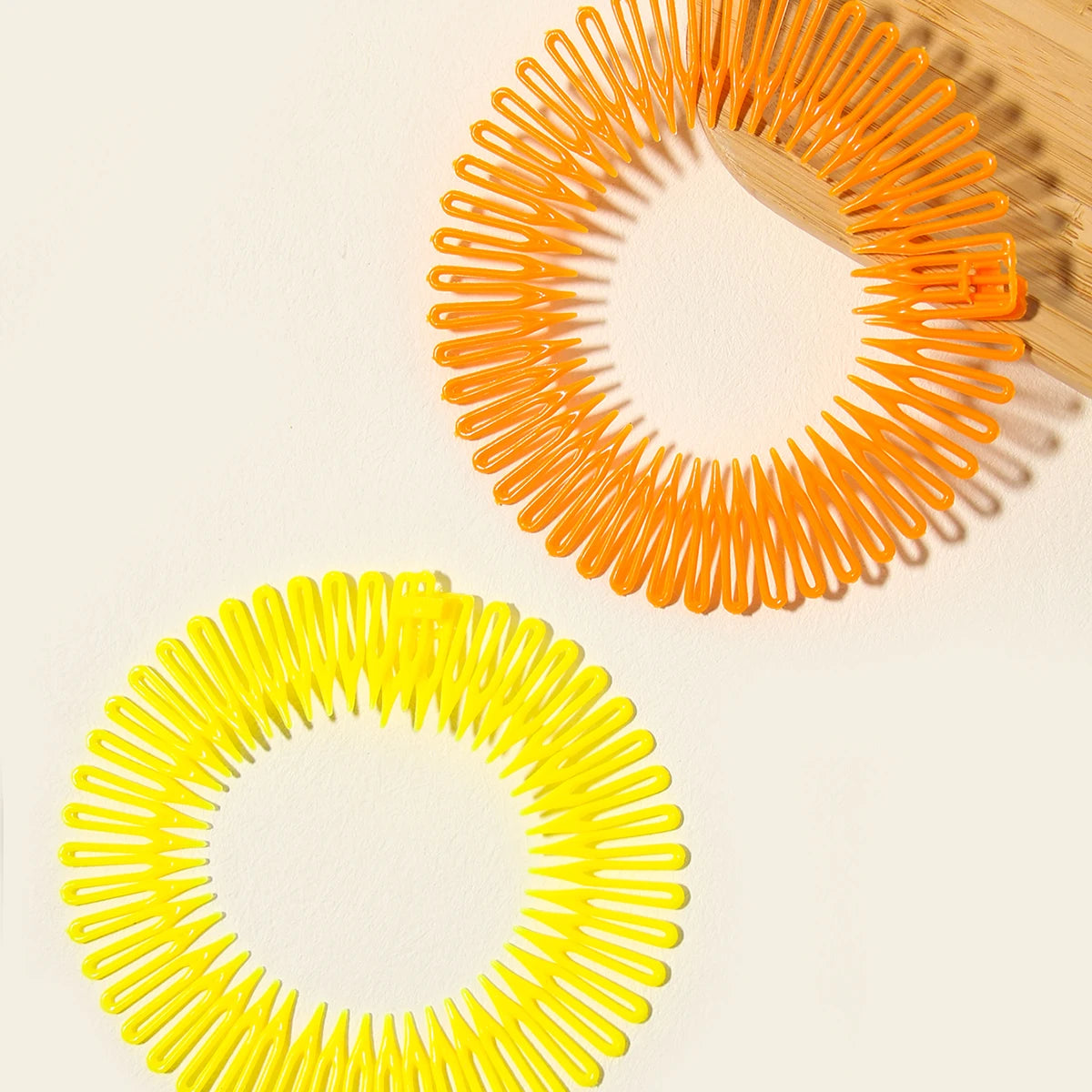 Women Plastic Full Circle Stretch Flexible Comb Teeth Headband Hair Band Clip Face Wash Fixed Hair Accessories