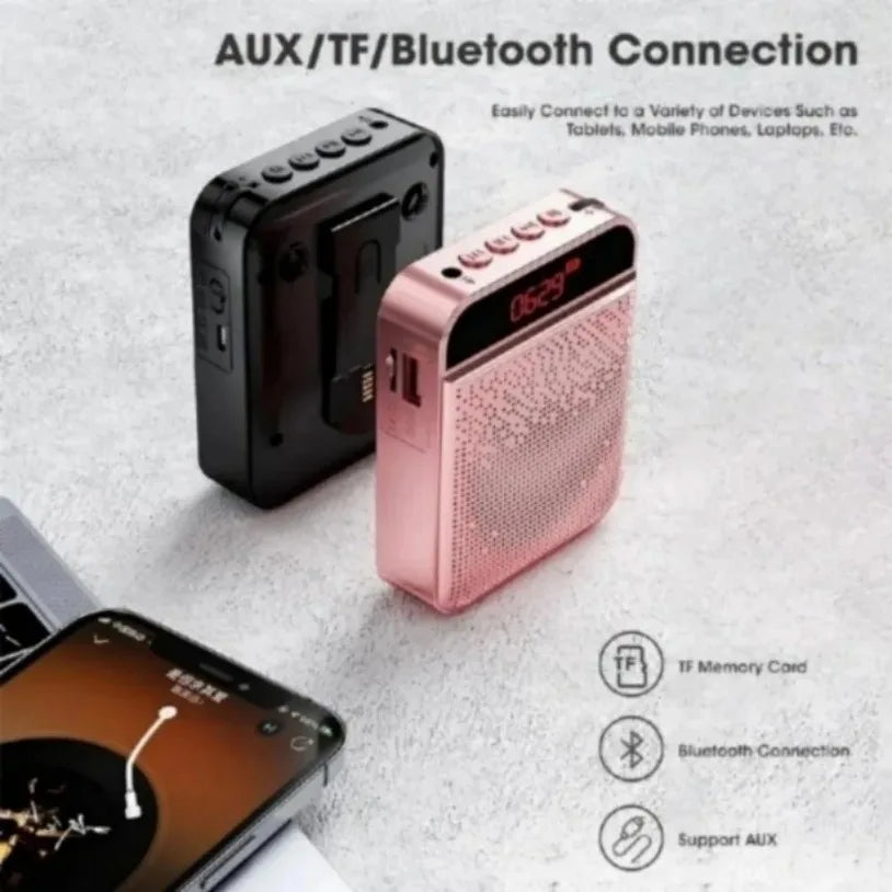 Headworn Amplifier Recorder Mic Speaker Headworn Microphone Loudspeaker Voice Mini Wired Mikrofon Mike Sound Battery Kit Headset