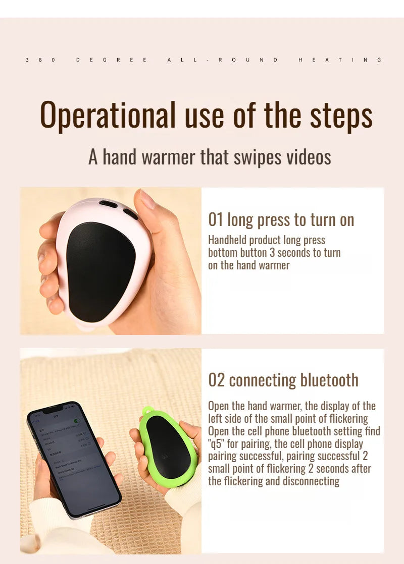 Mini Usb Hand Warmer Essential Antifreezing Heating Hand Warmer Continuous Warming Mini Hand Warmer