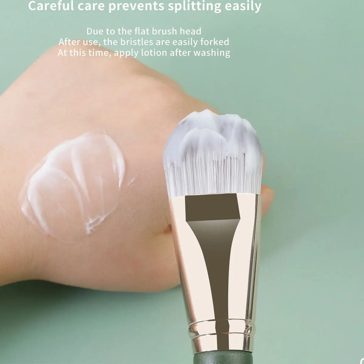 Makeup Brush Tongue Concealer Brushes Face Mask Brushes Portable Professional Foundation Brush Large Cosmetics Soft Base Make Up