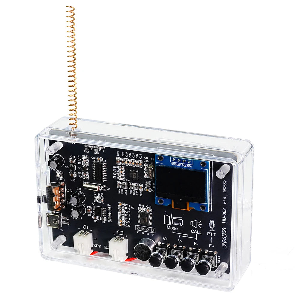 Electronics Kit  FM Radio DIY Kit Smart Wireless Walkie-Talkie Radio Electronics Assembly and Soldering Practice DIY Kit