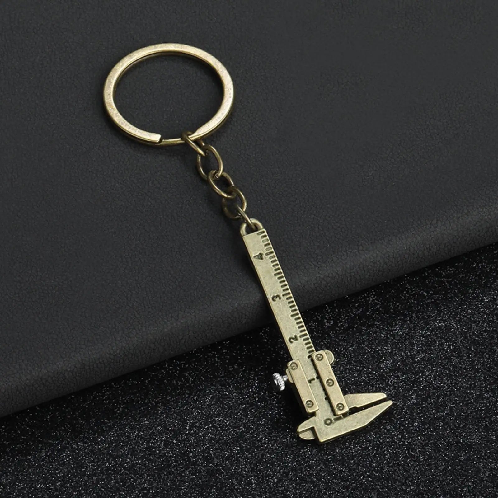 Mini Caliper Key Chain for Men Gift Portable Key Ring Measure Tool Accessories