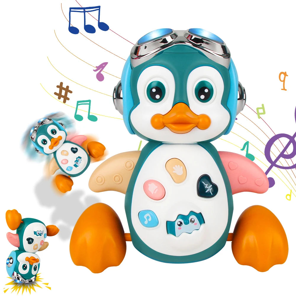 Kid Electronic Pet Toys Dancing Duck&Octopus Musical Penguin Baby Crawling Toys Toddler interactive Toys Tummy Time Gifts