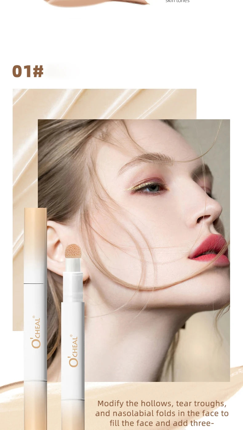 Clear, moisturizing, waterproof concealer, medium coverage, natural makeup effect, and create a natural foundation