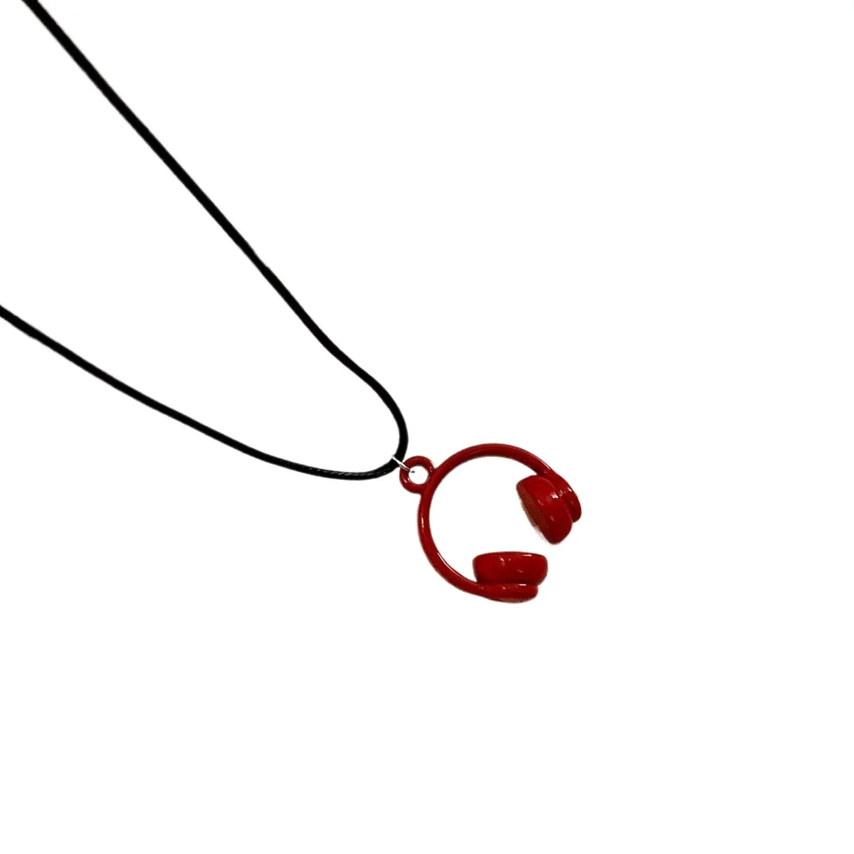 Creative Mini Fashion Earphones Pendant Necklace Women Neck Sweater Chain High Sense Accessories Jewelry for Women Gift