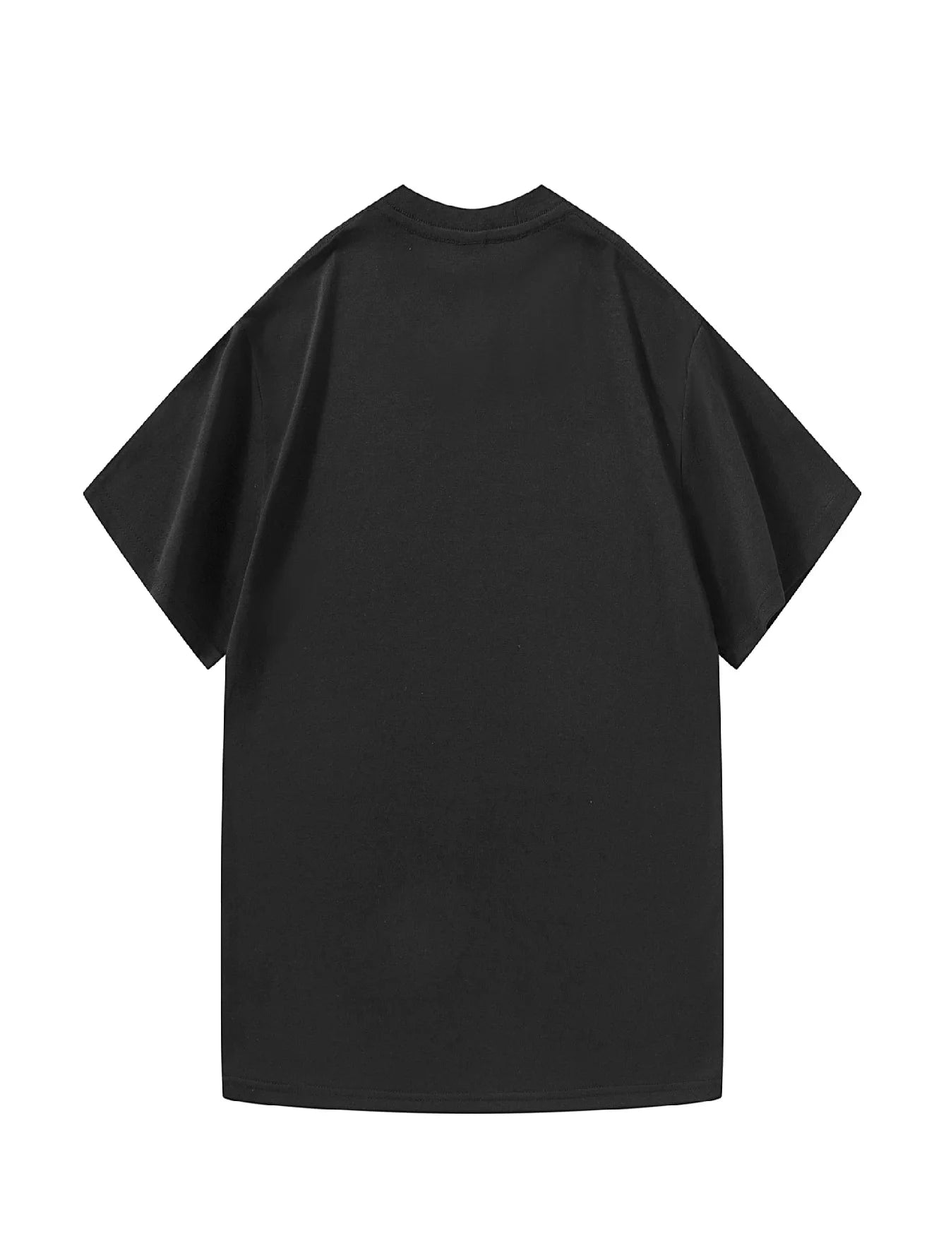 Men's T-Shirt White Music ON World OFF Printed Pattern High Quality Cotton 180g