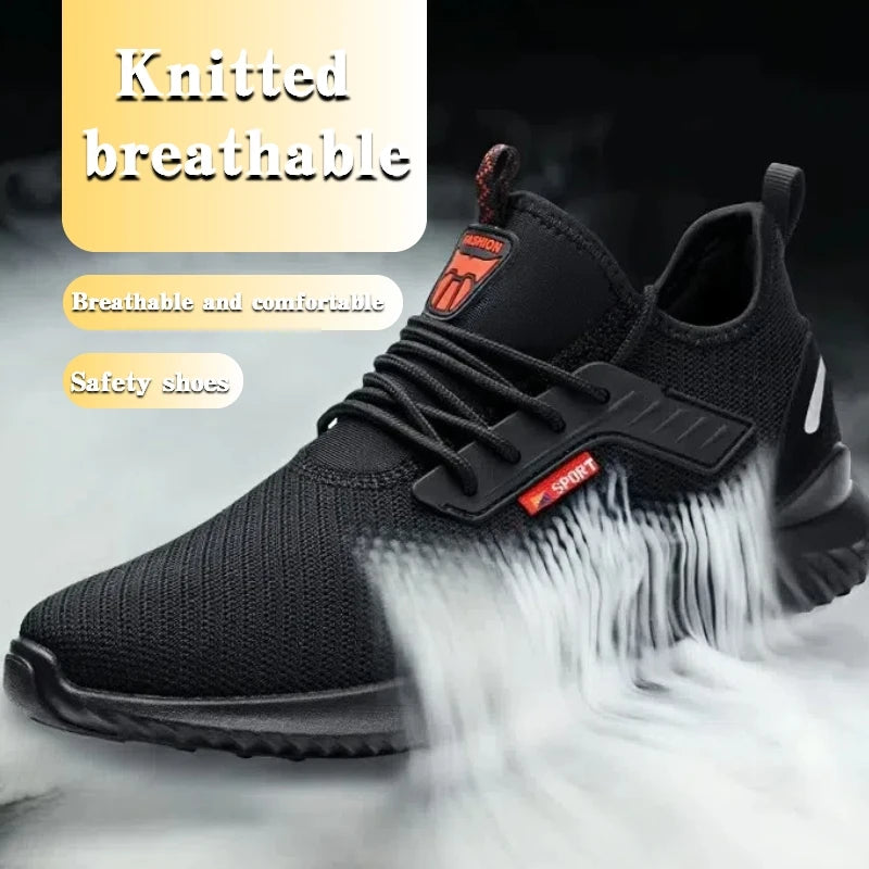 Men's Steel Safety Work Shoes Durable and Stylish Protective Steel Boots for Heavy Duty Comfortable Construction Factory