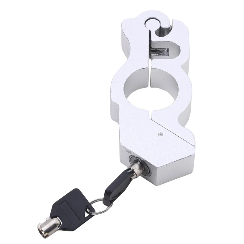 Motorcycle Grip Locks Security Send Handset Lock Fit Scooter Atv Dirt Street Bikes Anti Theft Accessories Supplies