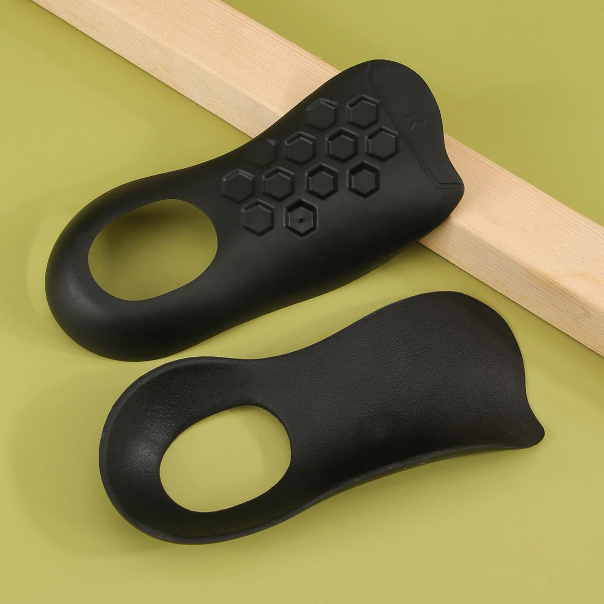 2PCS Arch Support | Half Arch Correct Insoles - Orthotic Shoe Insoles High Arch Support for Plantar (Black)