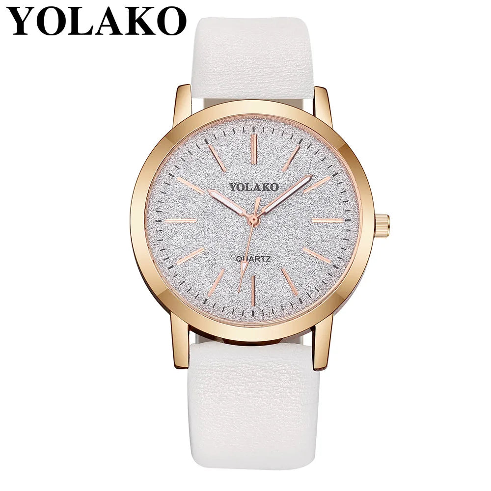 Women'S Fashion Quartz Simple Wristwatch Circular Dial Simple Scale Minimalist Elegant Ladies Watches Ladies Watch Gift