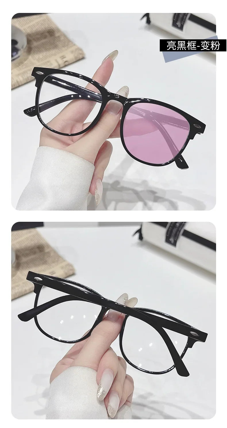 2025 Brand New Sunglasses for Men Women Photochromic Lenses Korean Style Trendy Eyewear Summer Outdoor Beach Sun Glasses